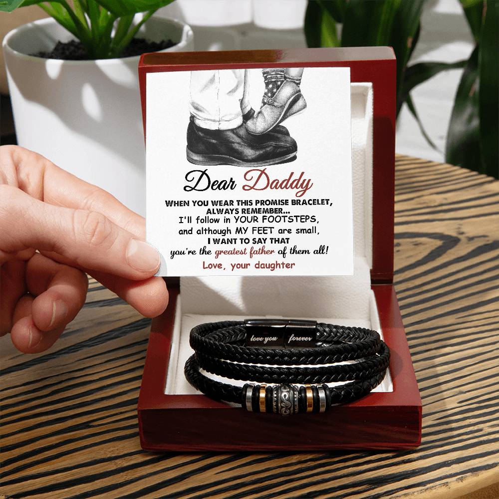 Promise Bracelet for Dad - Love You Forever Bracelet - Real Rad Boutique