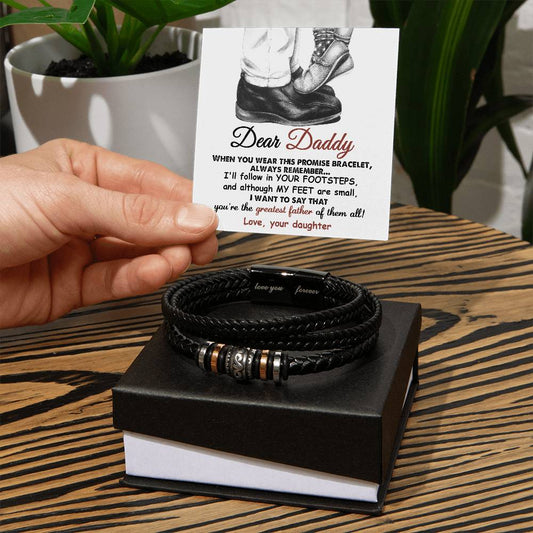 Promise Bracelet for Dad - Love You Forever Bracelet - Real Rad Boutique