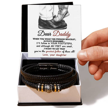 Promise Bracelet for Dad - Love You Forever Bracelet - Real Rad Boutique