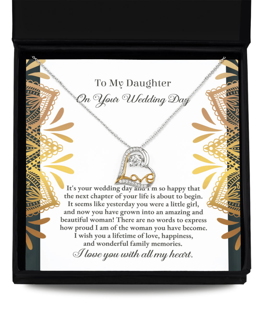 Proud Wishes for the Bride - Love Dancing Necklace - Real Rad Boutique