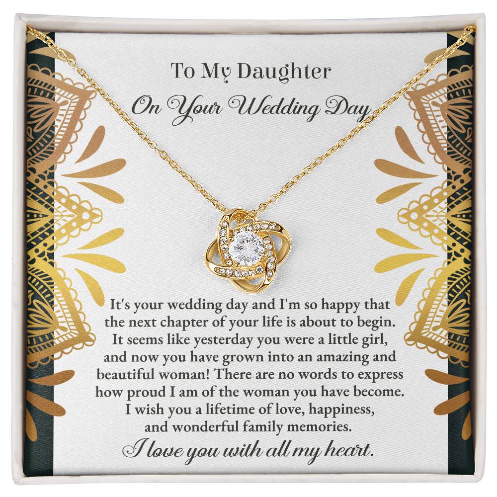 Proud Wishes for the Bride - Love Knot Necklace - Real Rad Boutique