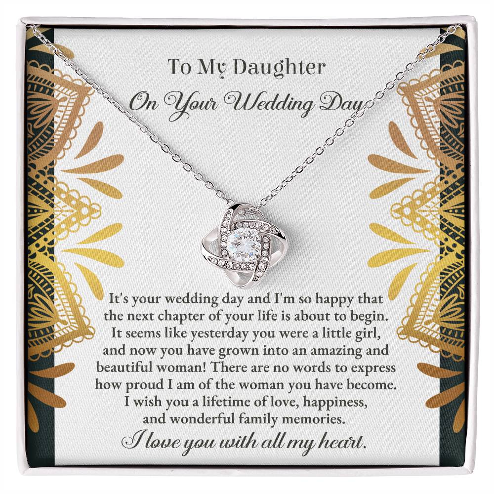 Proud Wishes for the Bride - Love Knot Necklace - Real Rad Boutique