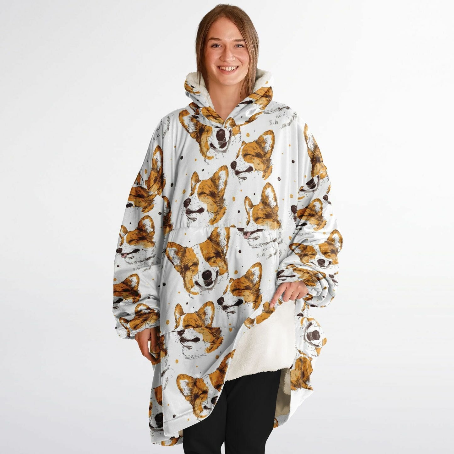 Quirky Corgi Luxury Snug Hoodie - Real Rad Boutique