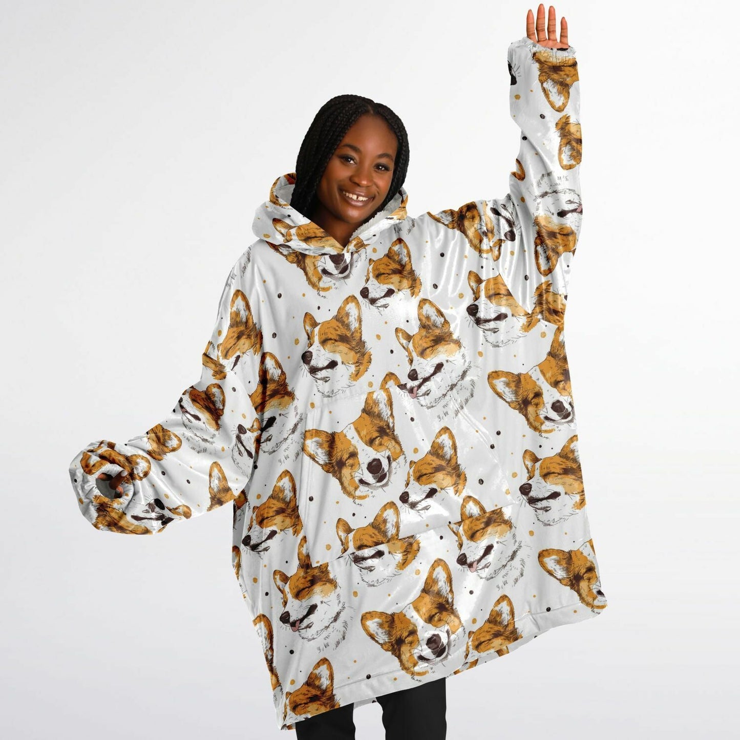 Quirky Corgi Luxury Snug Hoodie - Real Rad Boutique