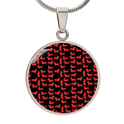 Radiant Red - Circle Pendant - Real Rad Boutique