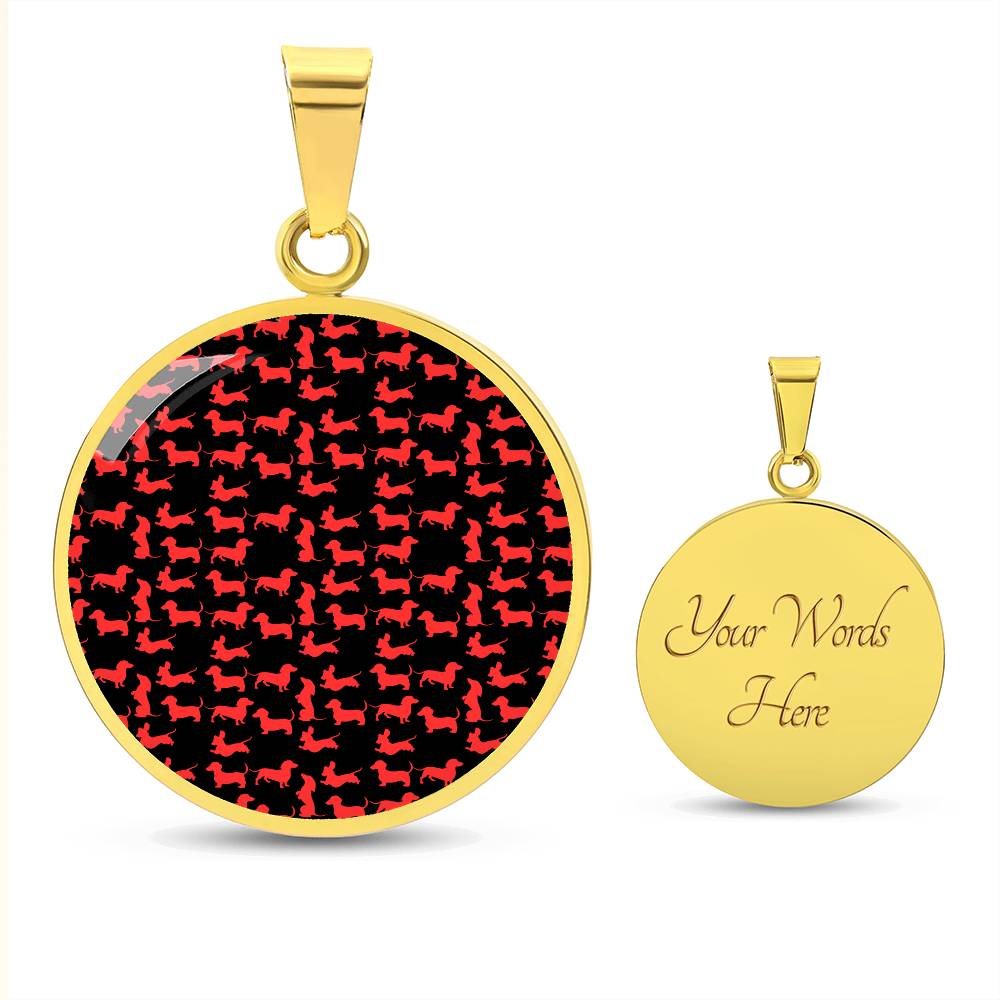 Radiant Red - Circle Pendant - Real Rad Boutique