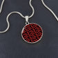 Radiant Red - Circle Pendant - Real Rad Boutique