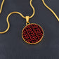 Radiant Red - Circle Pendant - Real Rad Boutique