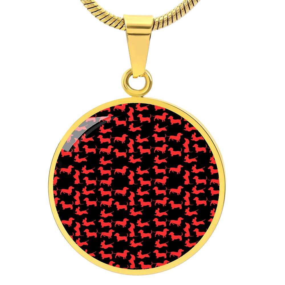 Radiant Red - Circle Pendant - Real Rad Boutique