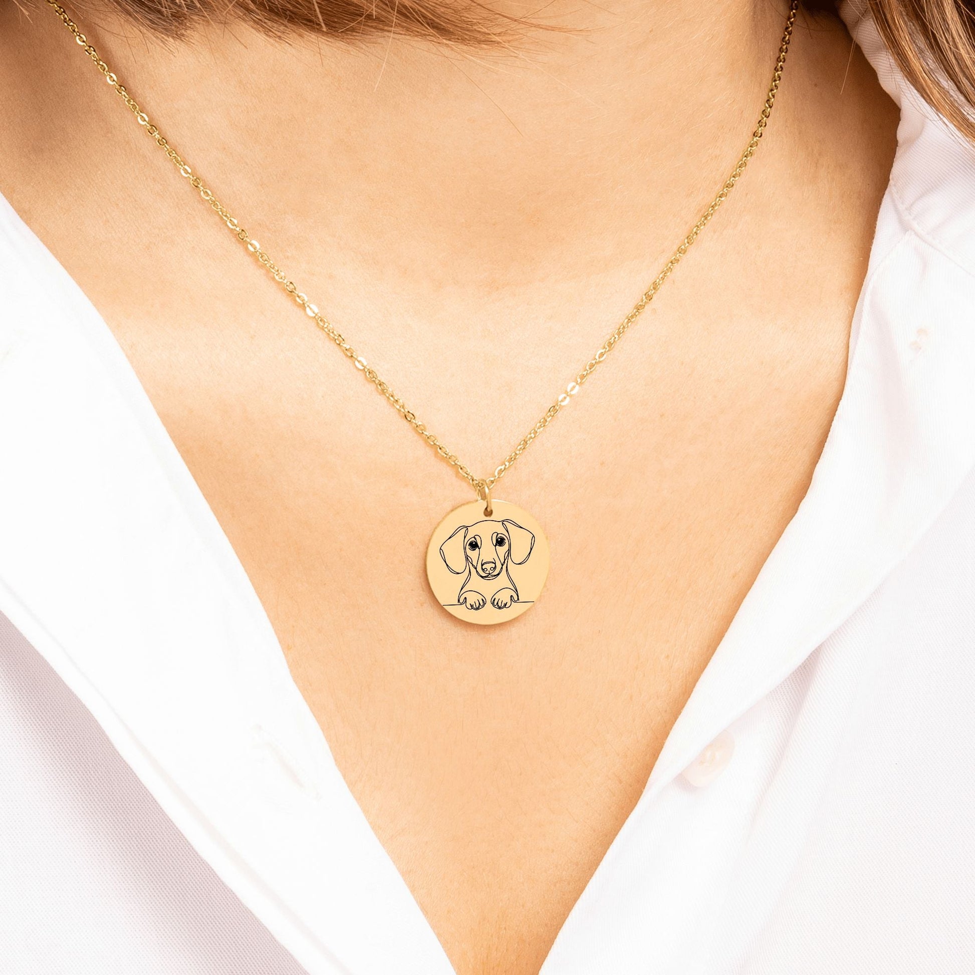 Ride Or Die Wiener Fan - Dachshund Valentine Necklace | Gift for Her - Real Rad Boutique