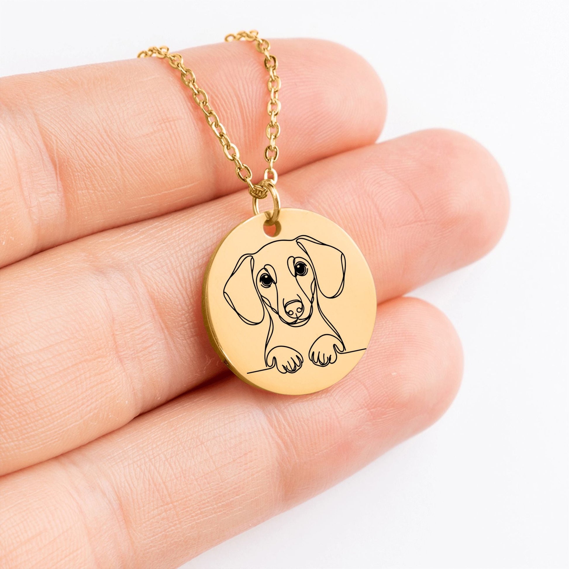 Ride Or Die Wiener Fan - Dachshund Valentine Necklace | Gift for Her - Real Rad Boutique