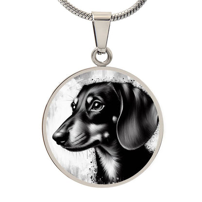 Rollin' Doxie - Circle Necklace - Real Rad Boutique