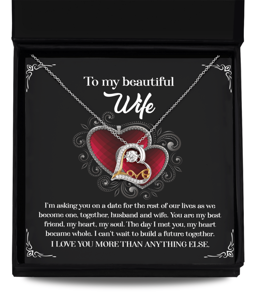 Romantic Wedding Vows - Love Dancing Necklace - Real Rad Boutique