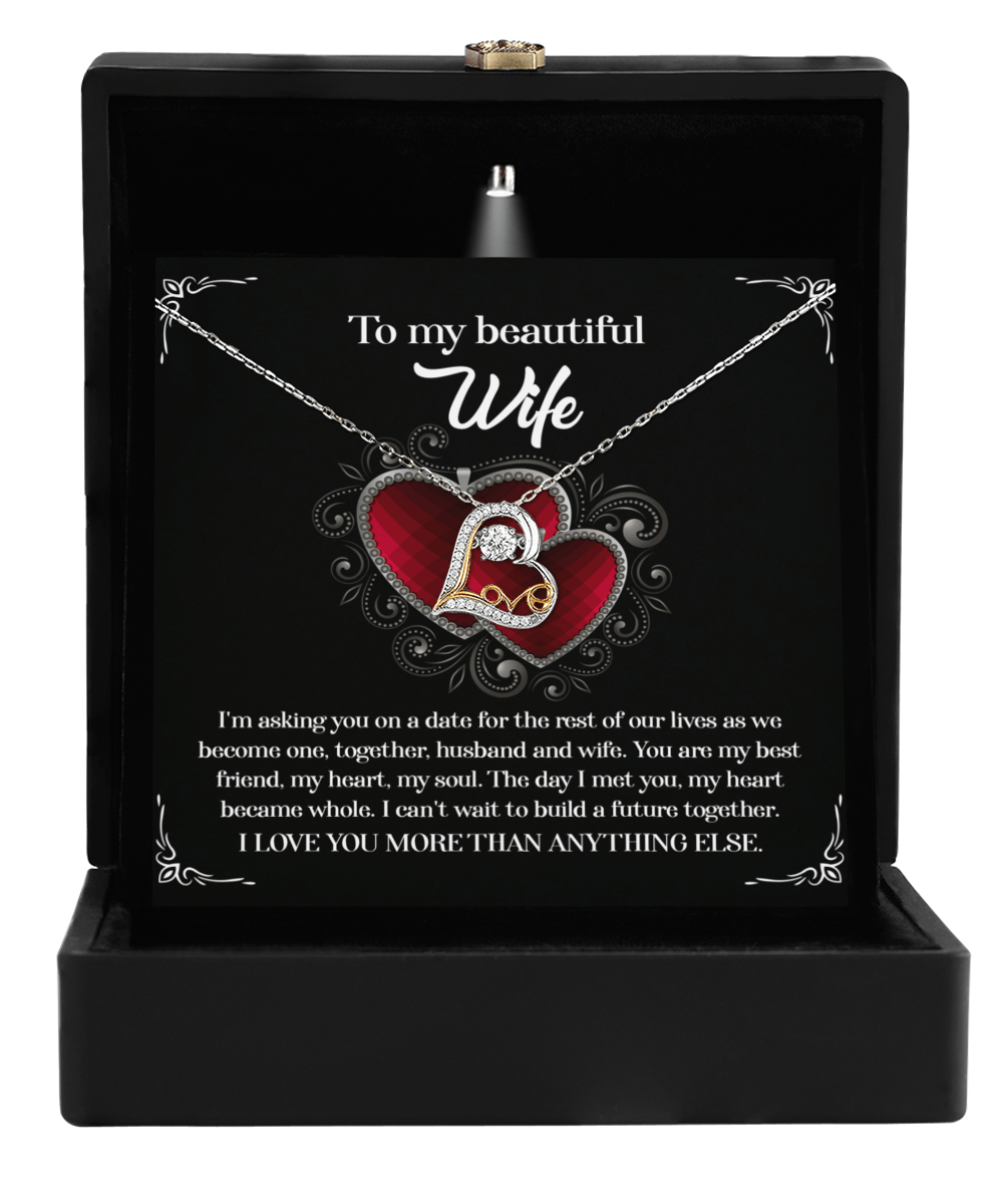 Romantic Wedding Vows - Love Dancing Necklace - Real Rad Boutique