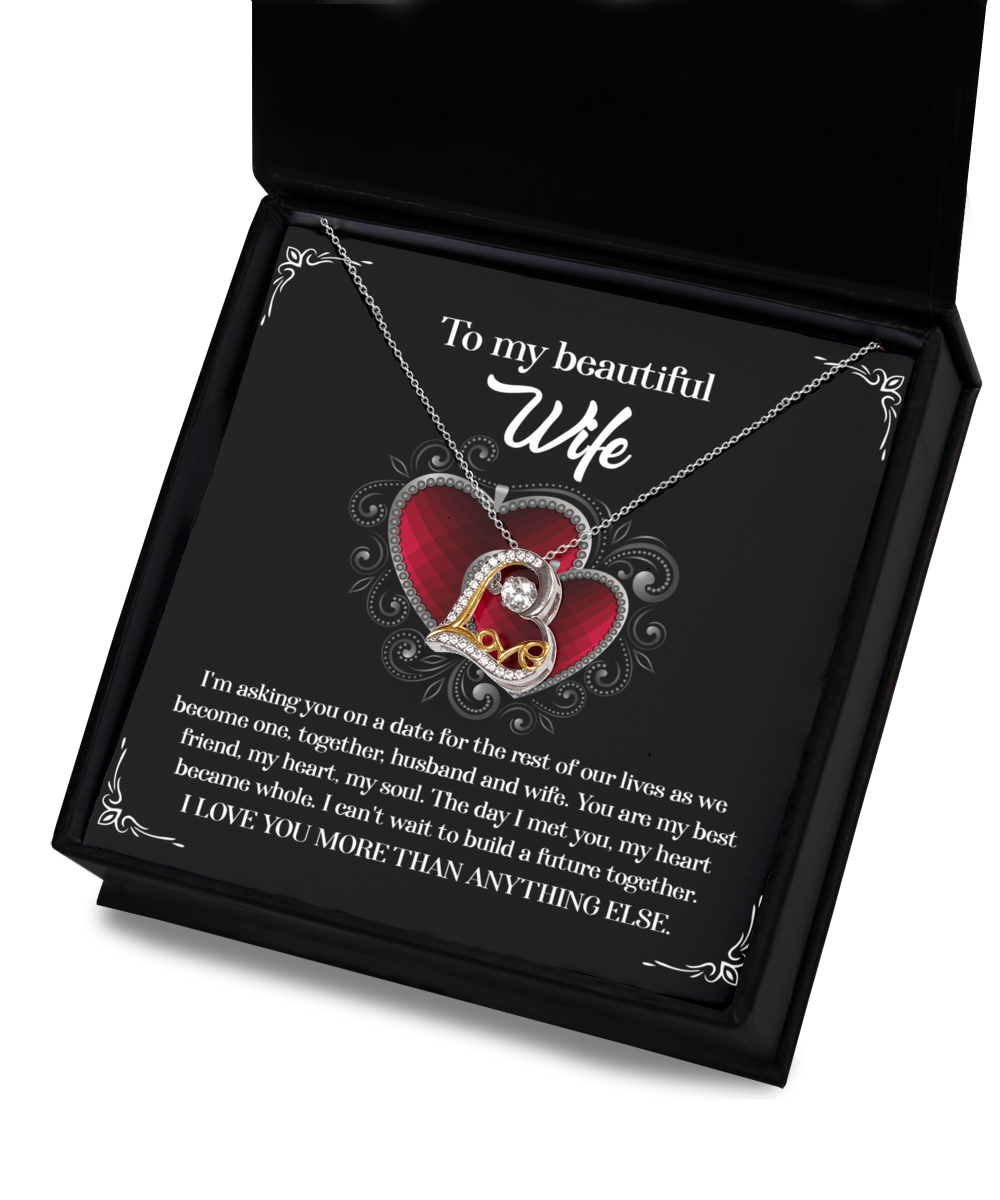 Romantic Wedding Vows - Love Dancing Necklace - Real Rad Boutique