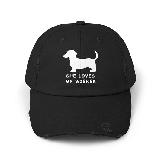 She Loves My Wiener - Distressed Cap - Real Rad Boutique