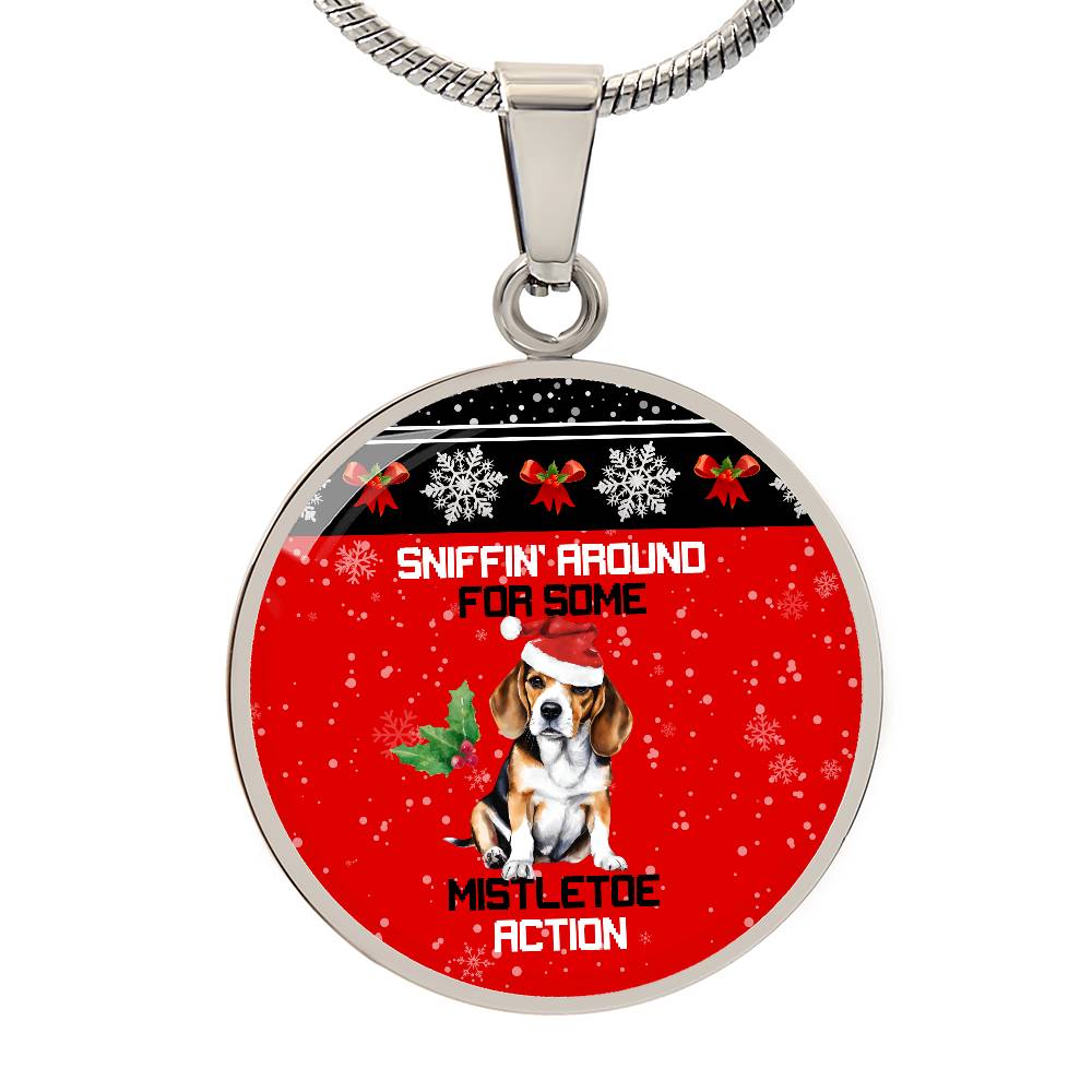 Sniffin' Around for Some Mistletoe Action Graphic Necklace - Real Rad Boutique