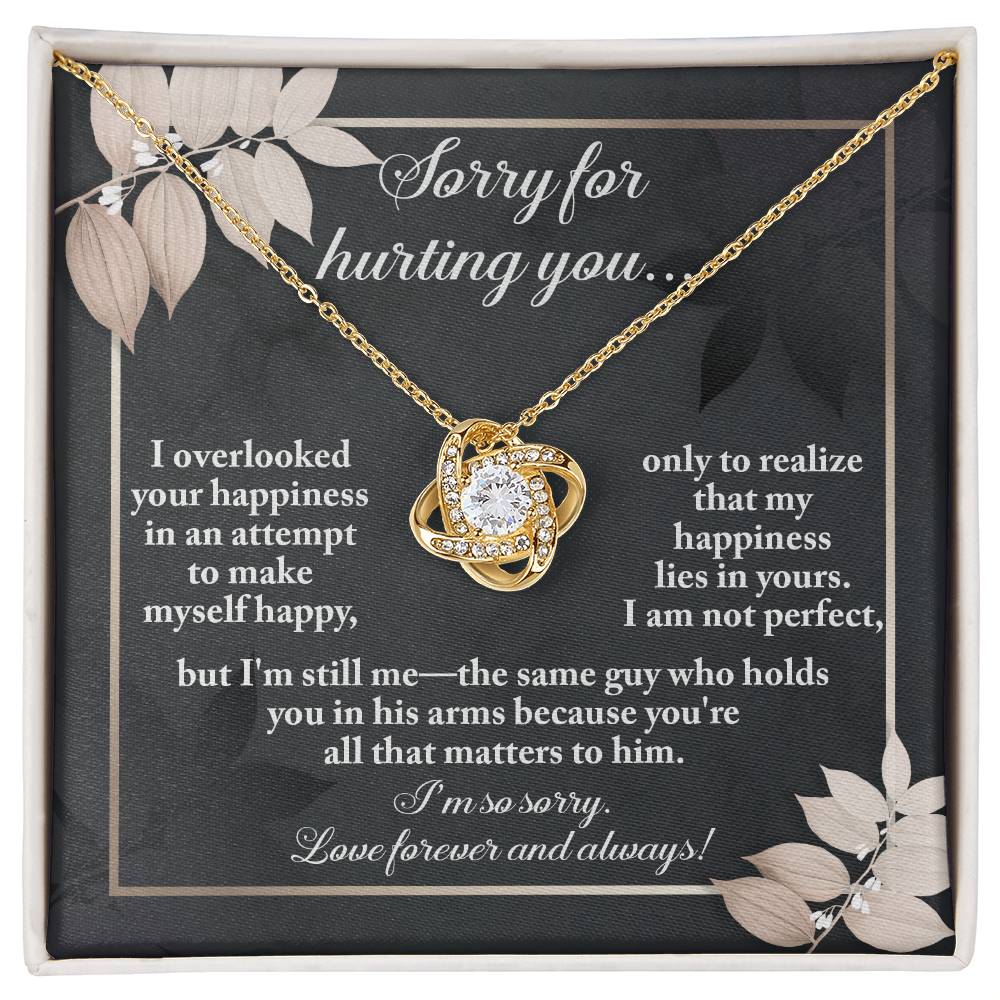 Sorry for Hurting You - Love Knot Necklace - Real Rad Boutique