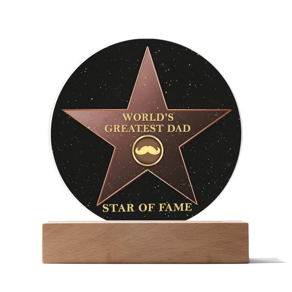 Star of Fame - Acrylic Circle Plaque - Real Rad Boutique