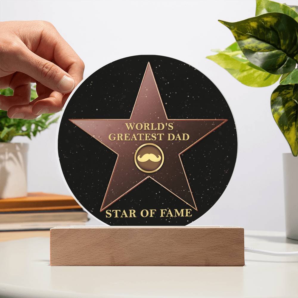 Star of Fame - Acrylic Circle Plaque - Real Rad Boutique