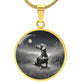 Starry Night Dachshund – Circle Pendant - Real Rad Boutique