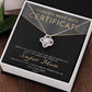 Super Mom Certificate of Appreciation - Love Knot Necklace - Real Rad Boutique