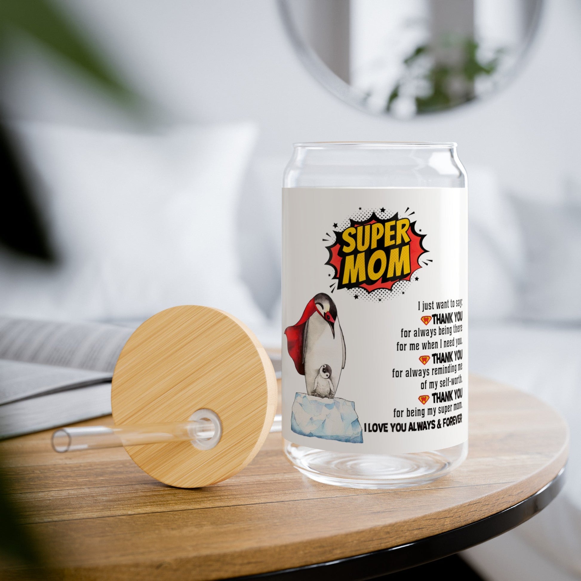 Super Mom - Sipper Glass - Real Rad Boutique