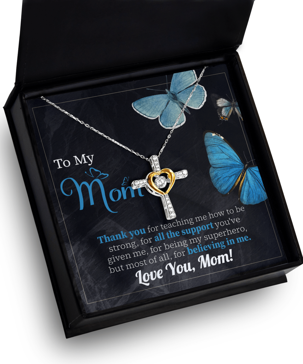 Superhero Mom - Love Cross Necklace - Real Rad Boutique