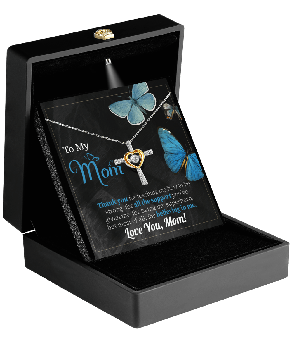 Superhero Mom - Love Cross Necklace - Real Rad Boutique