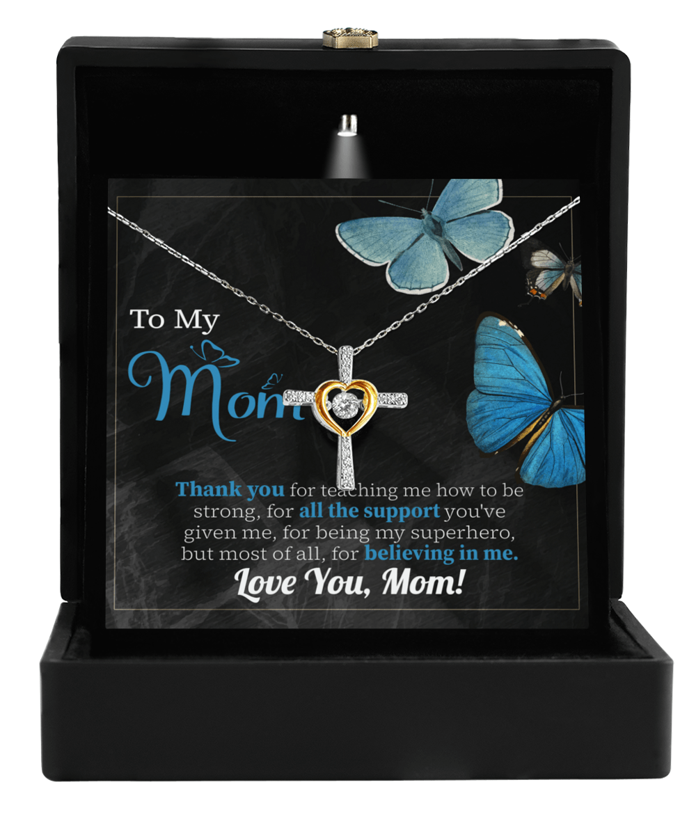 Superhero Mom - Love Cross Necklace - Real Rad Boutique