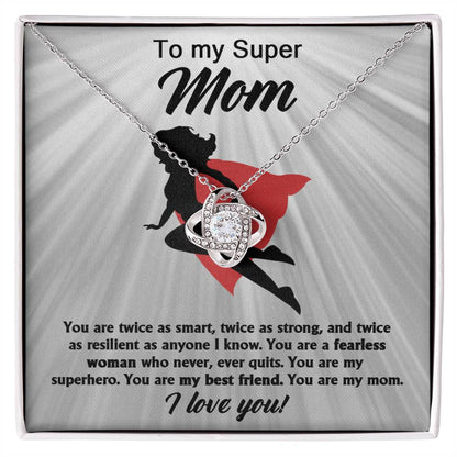 Supermom Tribute - Love Knot Necklace - Real Rad Boutique