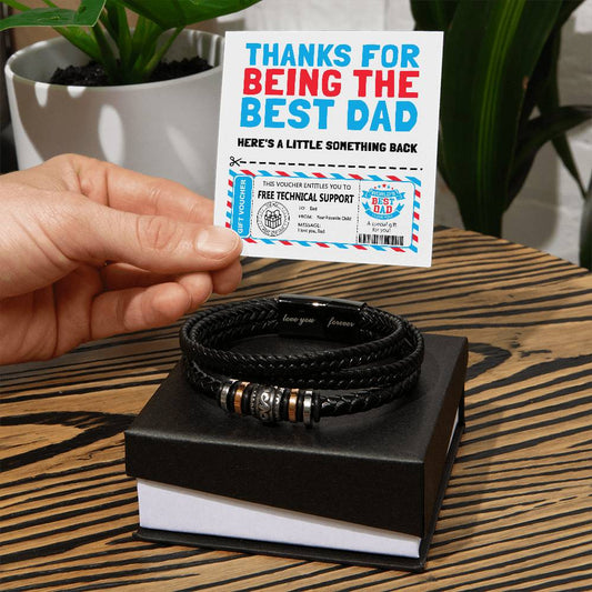 Technical Support for Dad - Love You Forever Bracelet - Real Rad Boutique