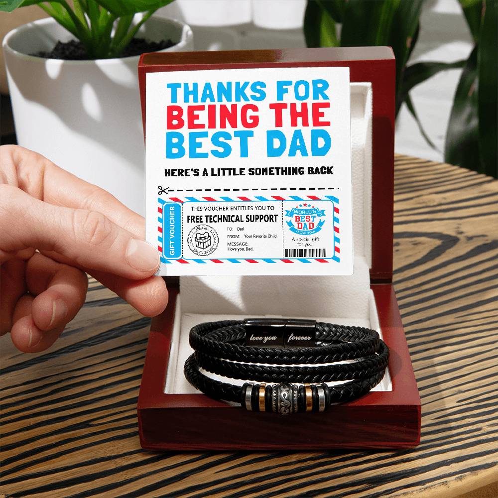 Technical Support for Dad - Love You Forever Bracelet - Real Rad Boutique