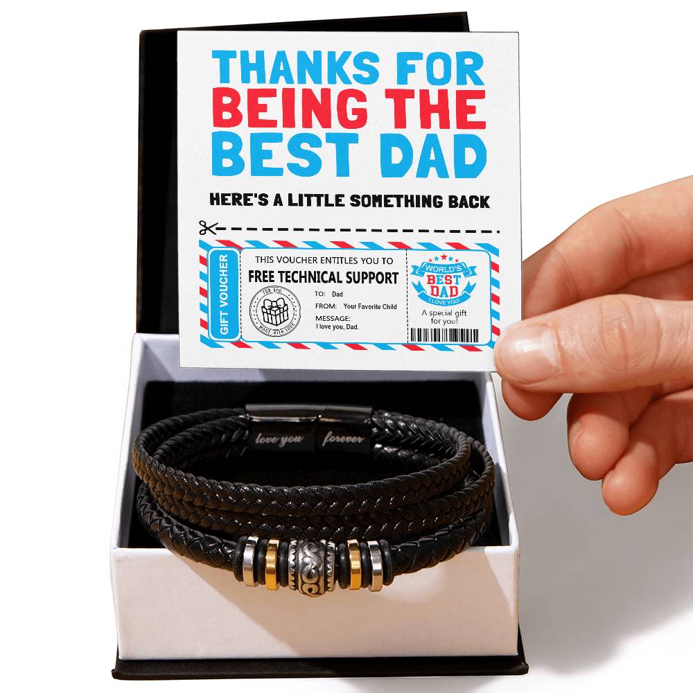 Technical Support for Dad - Love You Forever Bracelet - Real Rad Boutique