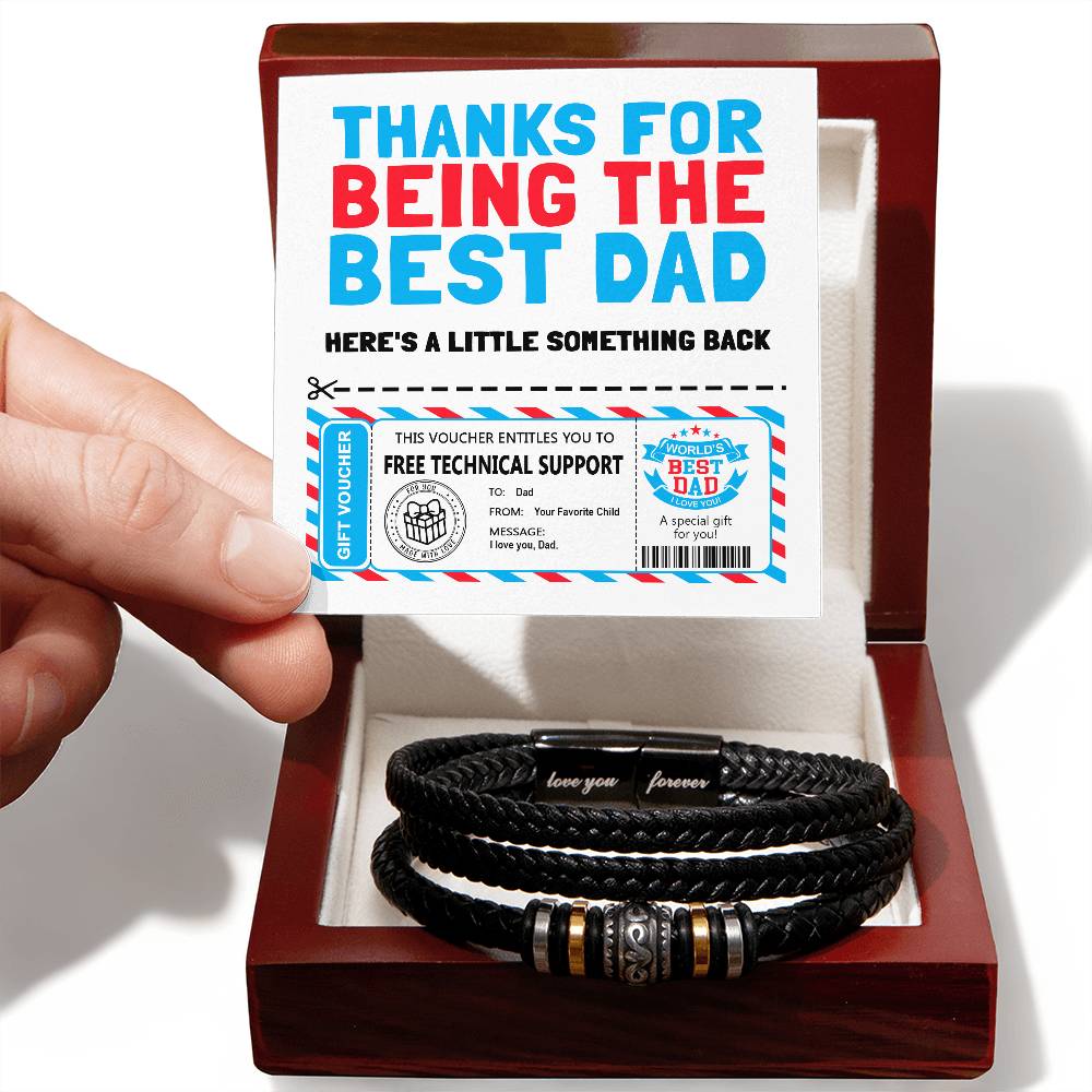 Technical Support for Dad - Love You Forever Bracelet - Real Rad Boutique