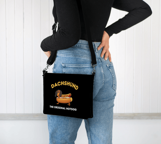 The Original Hotdog - Dachshund Vegan Leather Crossbody Purse - Real Rad Boutique