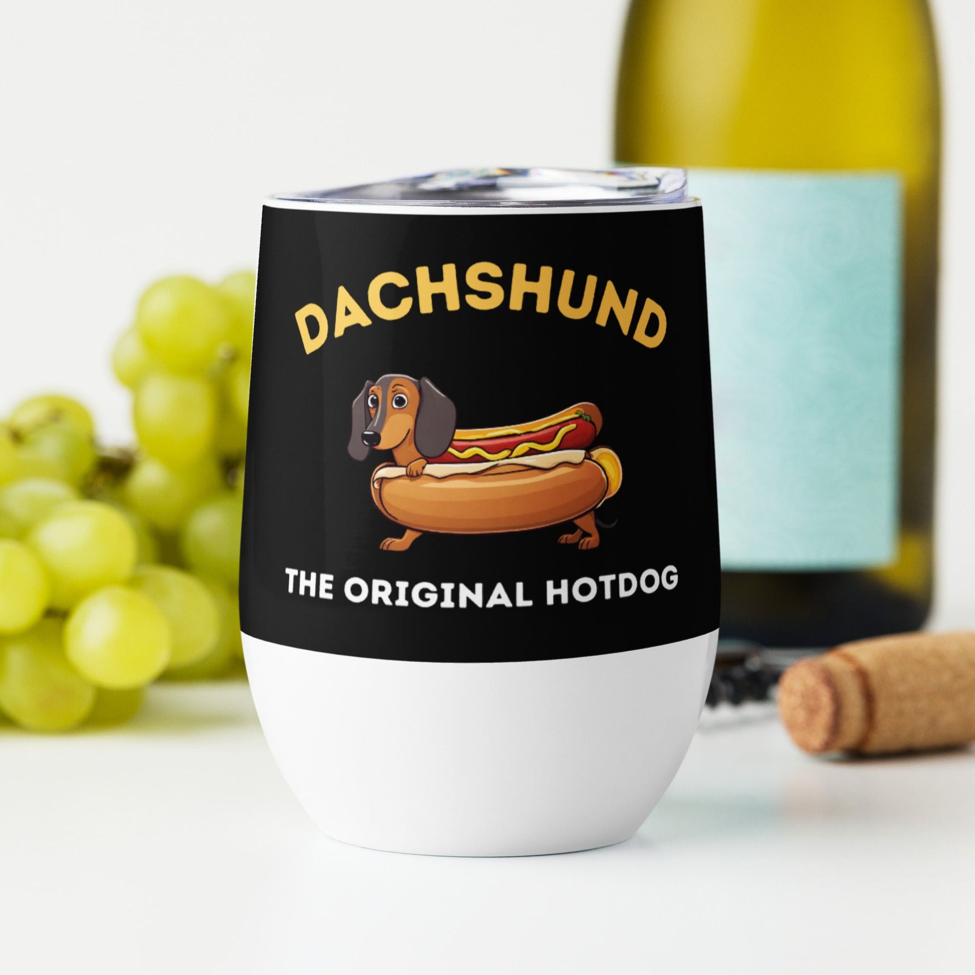 The Original Hotdog - Dachshund Wine Tumbler - Real Rad Boutique