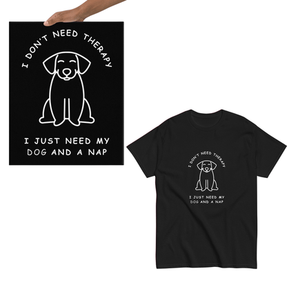 Therapy Dog T - Shirt and Canvas Bundle - Real Rad Boutique