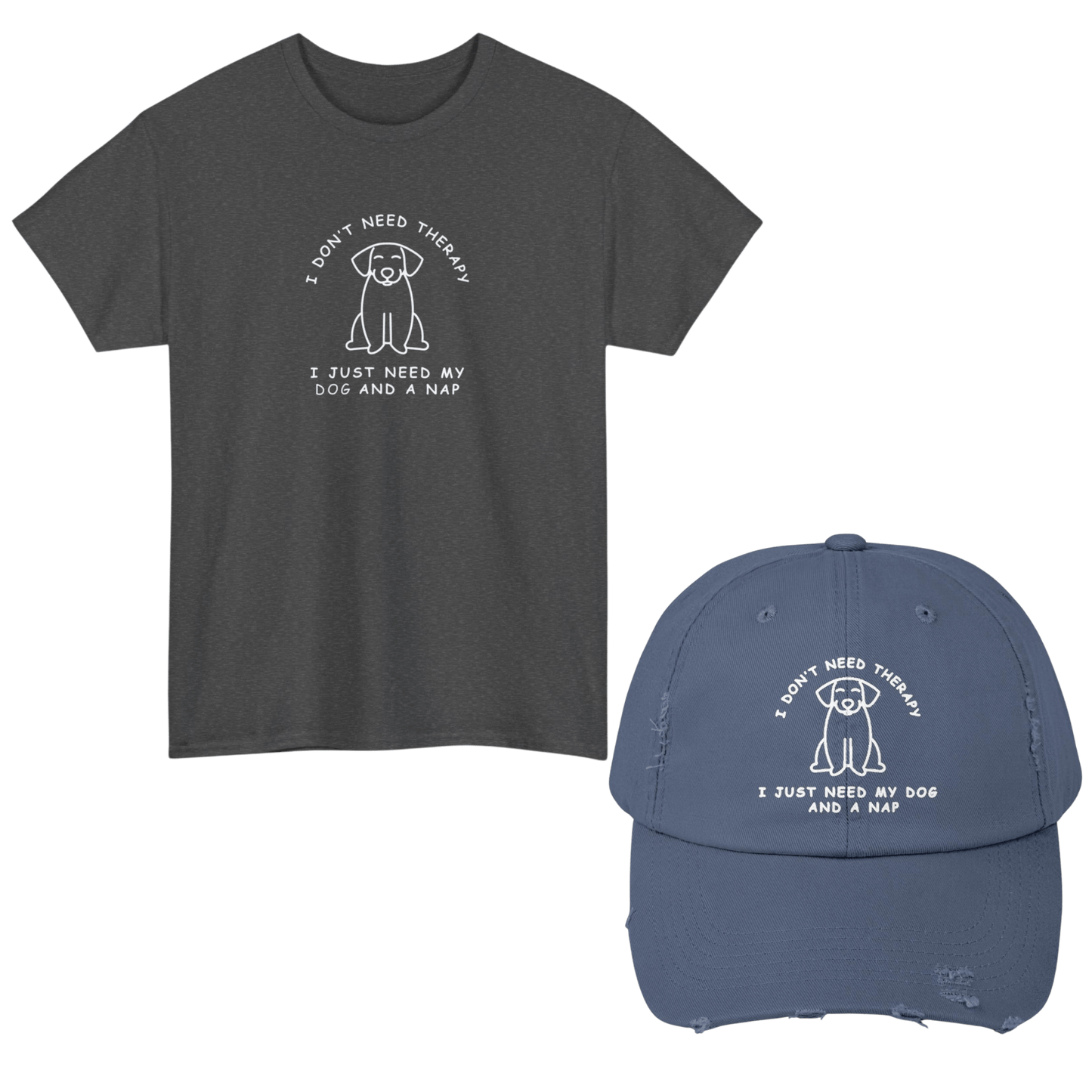 Therapy Dog T - Shirt and Cap Bundle - Real Rad Boutique