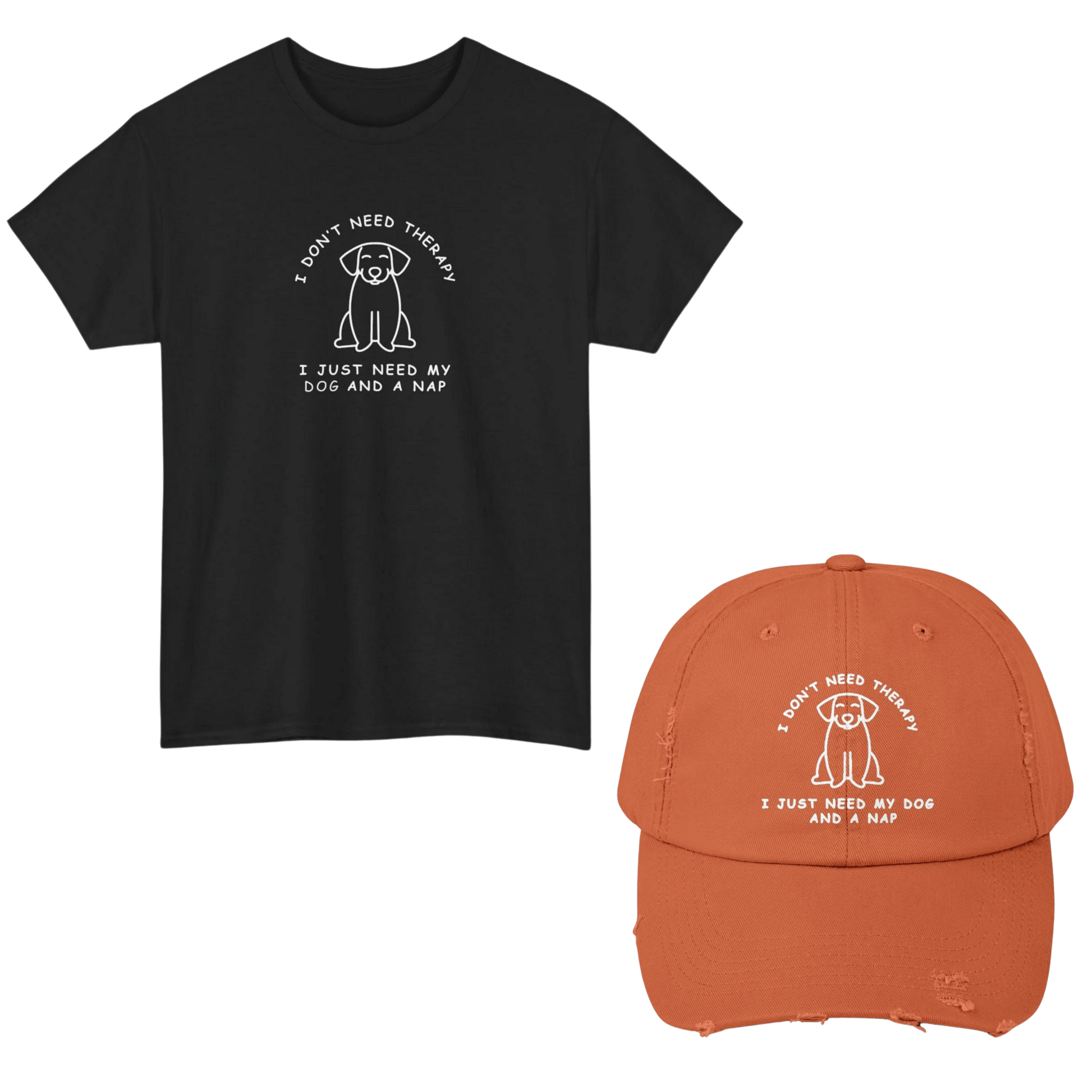 Therapy Dog T - Shirt and Cap Bundle - Real Rad Boutique