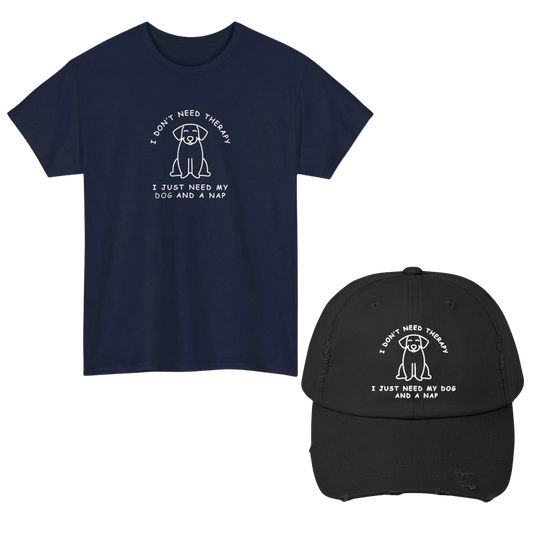 Therapy Dog T - Shirt and Cap Bundle - Real Rad Boutique