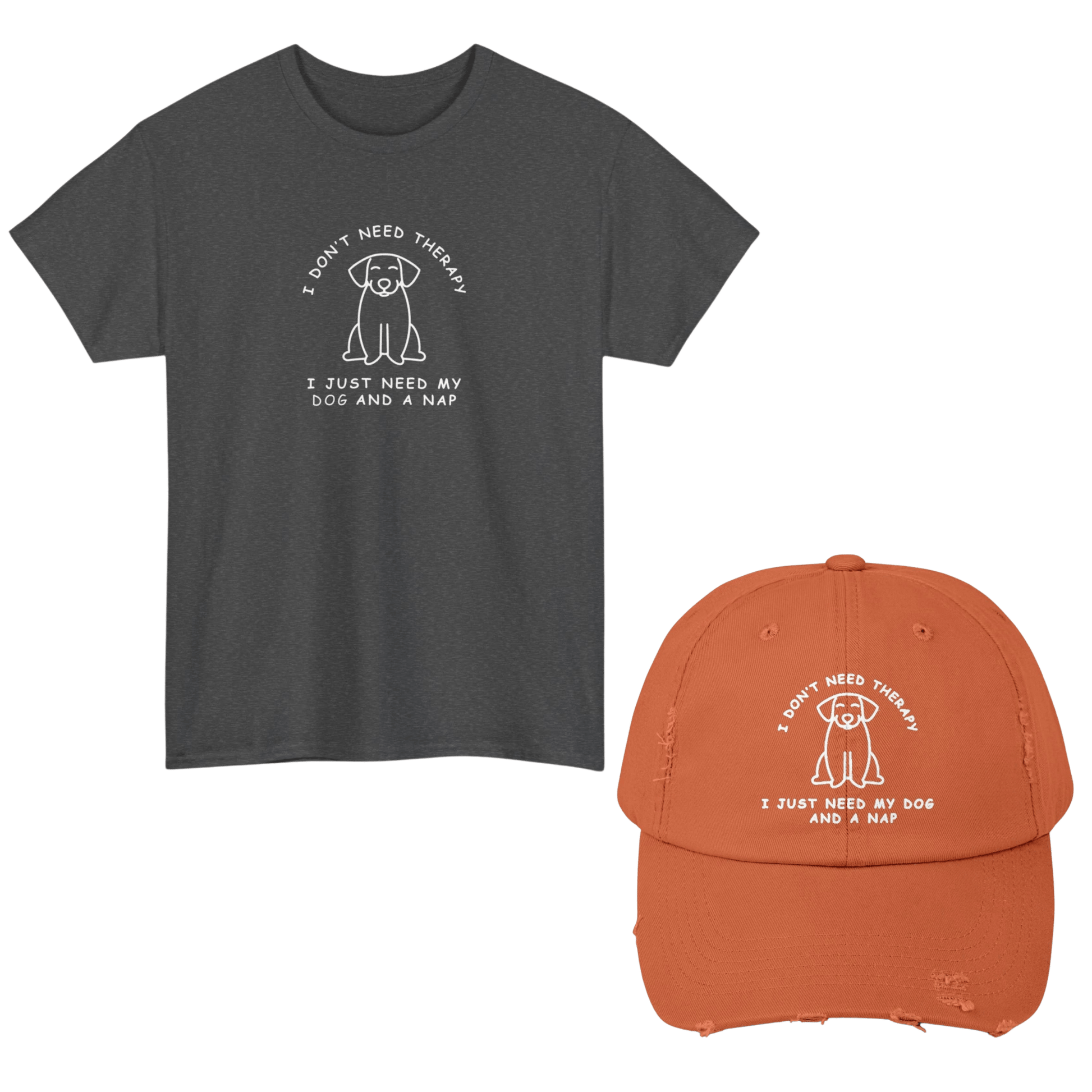 Therapy Dog T - Shirt and Cap Bundle - Real Rad Boutique