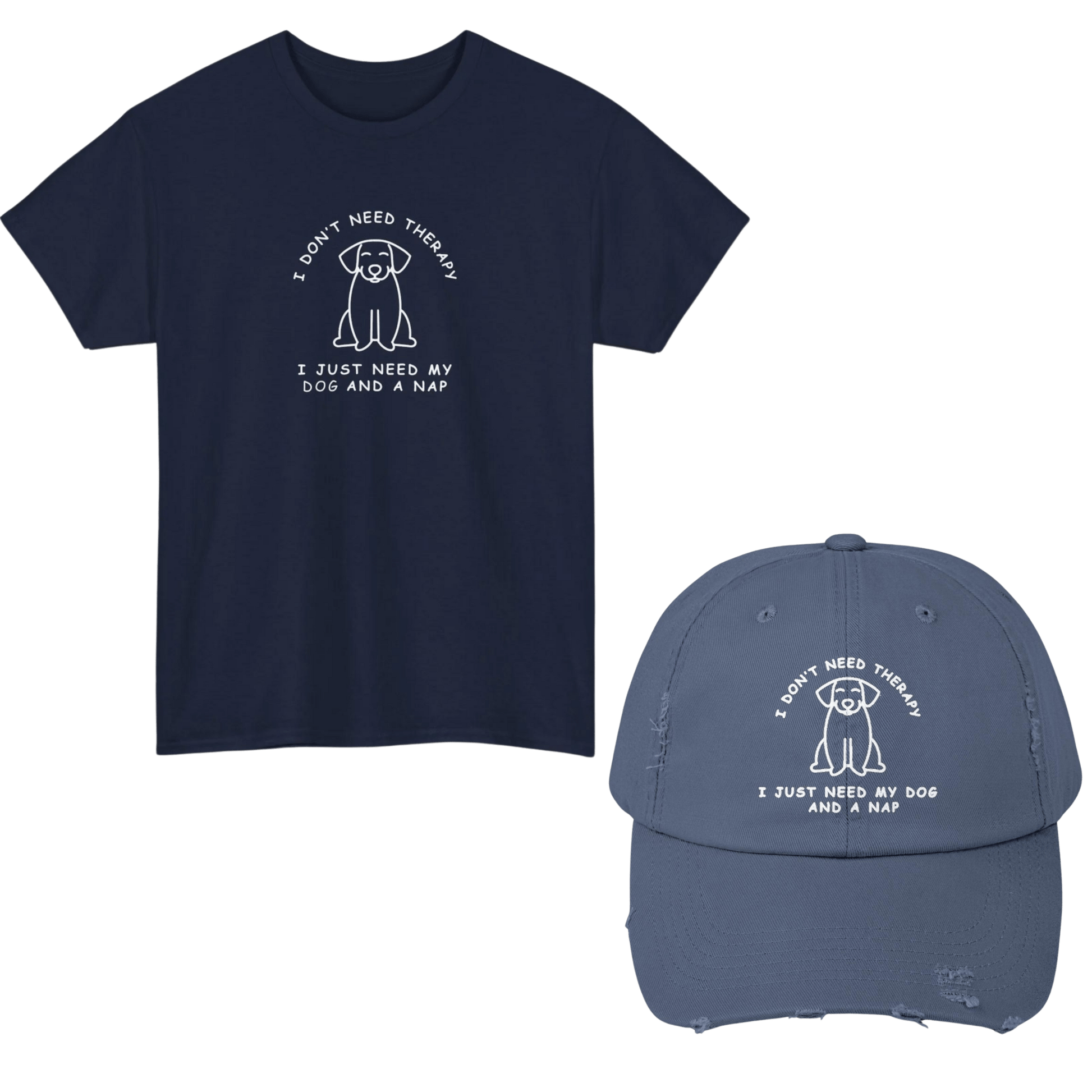 Therapy Dog T - Shirt and Cap Bundle - Real Rad Boutique