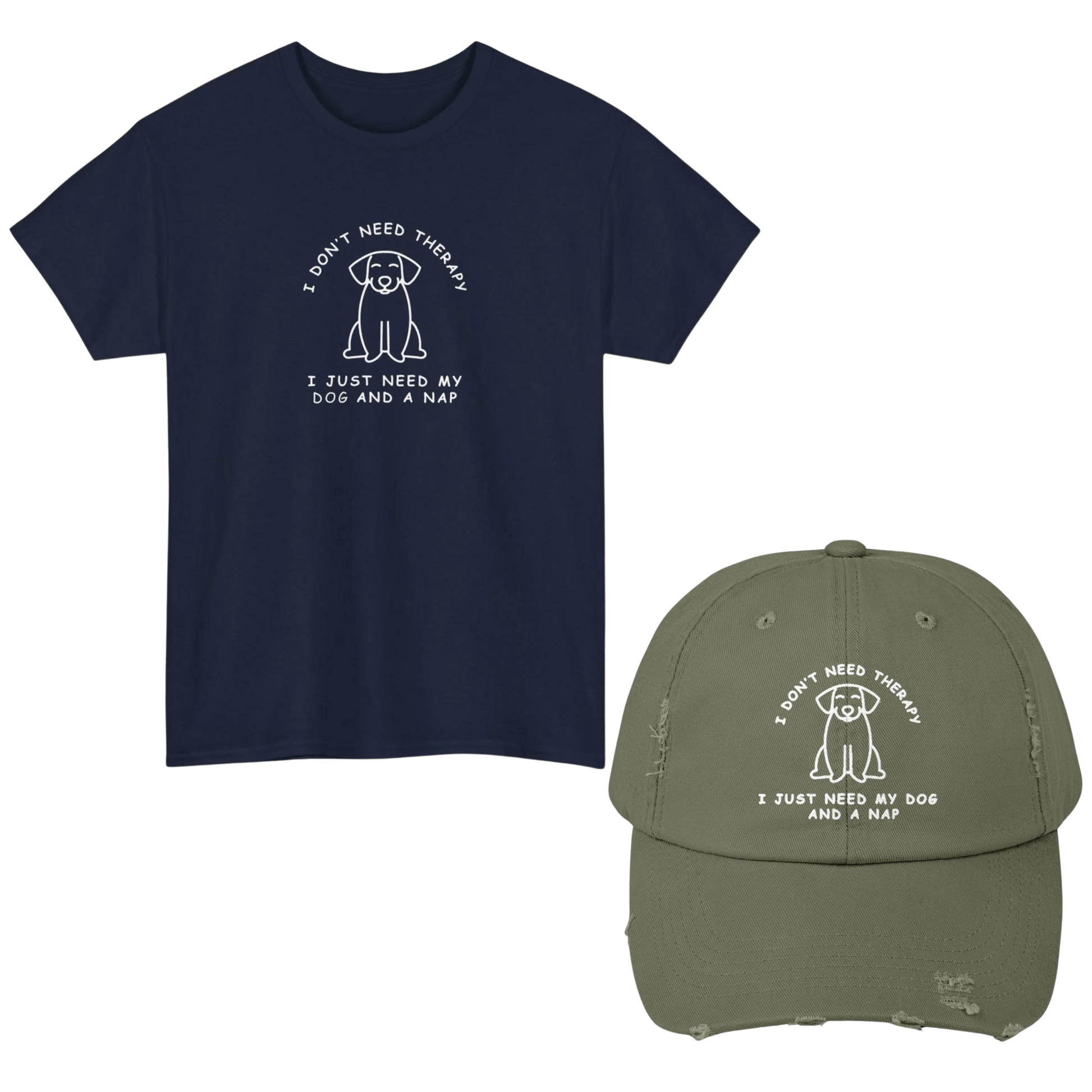 Therapy Dog T - Shirt and Cap Bundle - Real Rad Boutique