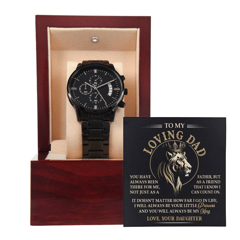 Timeless Connection - Black Chronograph Watch - Real Rad Boutique