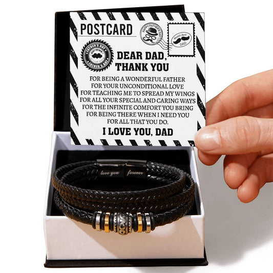 To My Amazing Dad - Love You Forever Bracelet - Real Rad Boutique