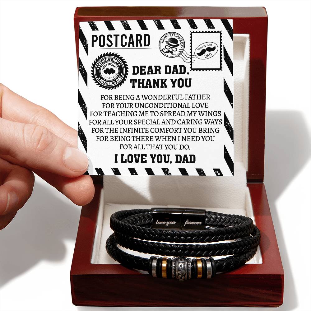 To My Amazing Dad - Love You Forever Bracelet - Real Rad Boutique