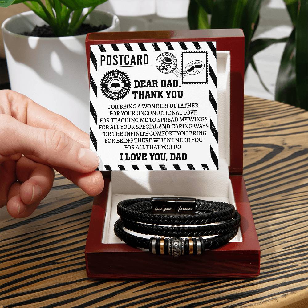 To My Amazing Dad - Love You Forever Bracelet - Real Rad Boutique