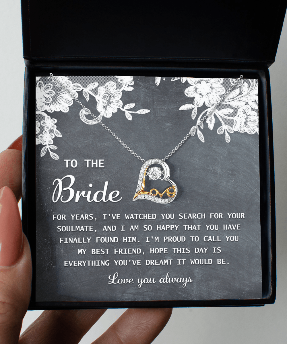 To the Bride: Best Friend's Blessing - Love Dancing Necklace - Real Rad Boutique