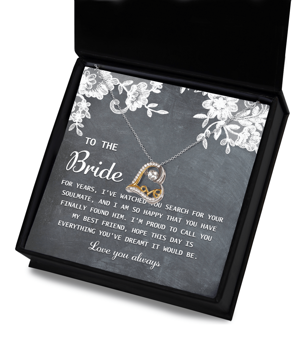 To the Bride: Best Friend's Blessing - Love Dancing Necklace - Real Rad Boutique